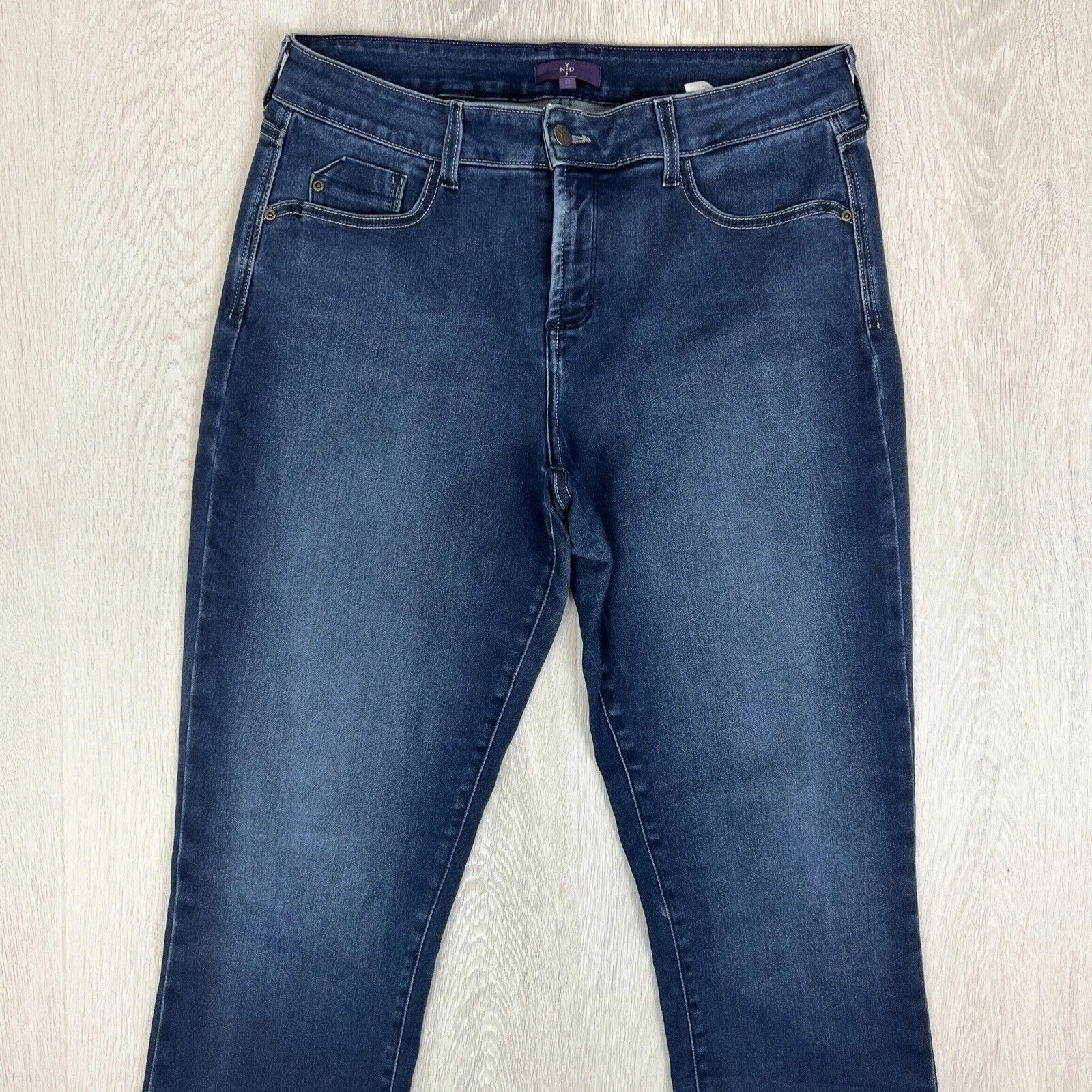 NYDJ Womens Blue Skinny Stretch Jeans Size 12