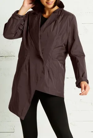 Nylon Asymmetrical Blazer