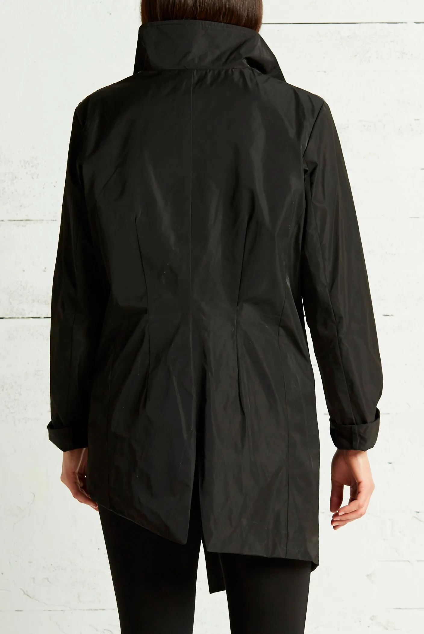 Nylon Asymmetrical Blazer