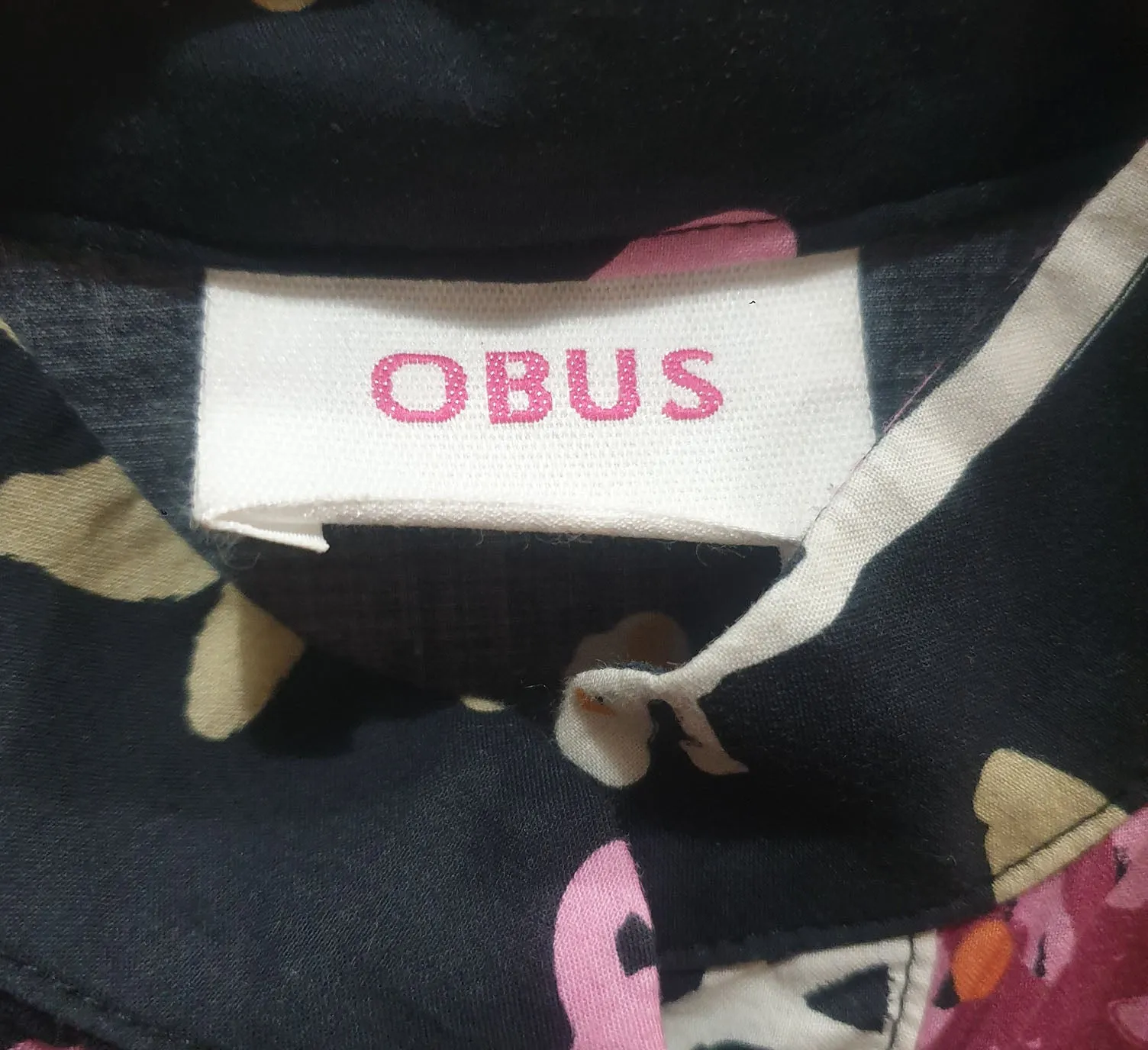Obus cotton floral print dress size 1, fits 8 and 10