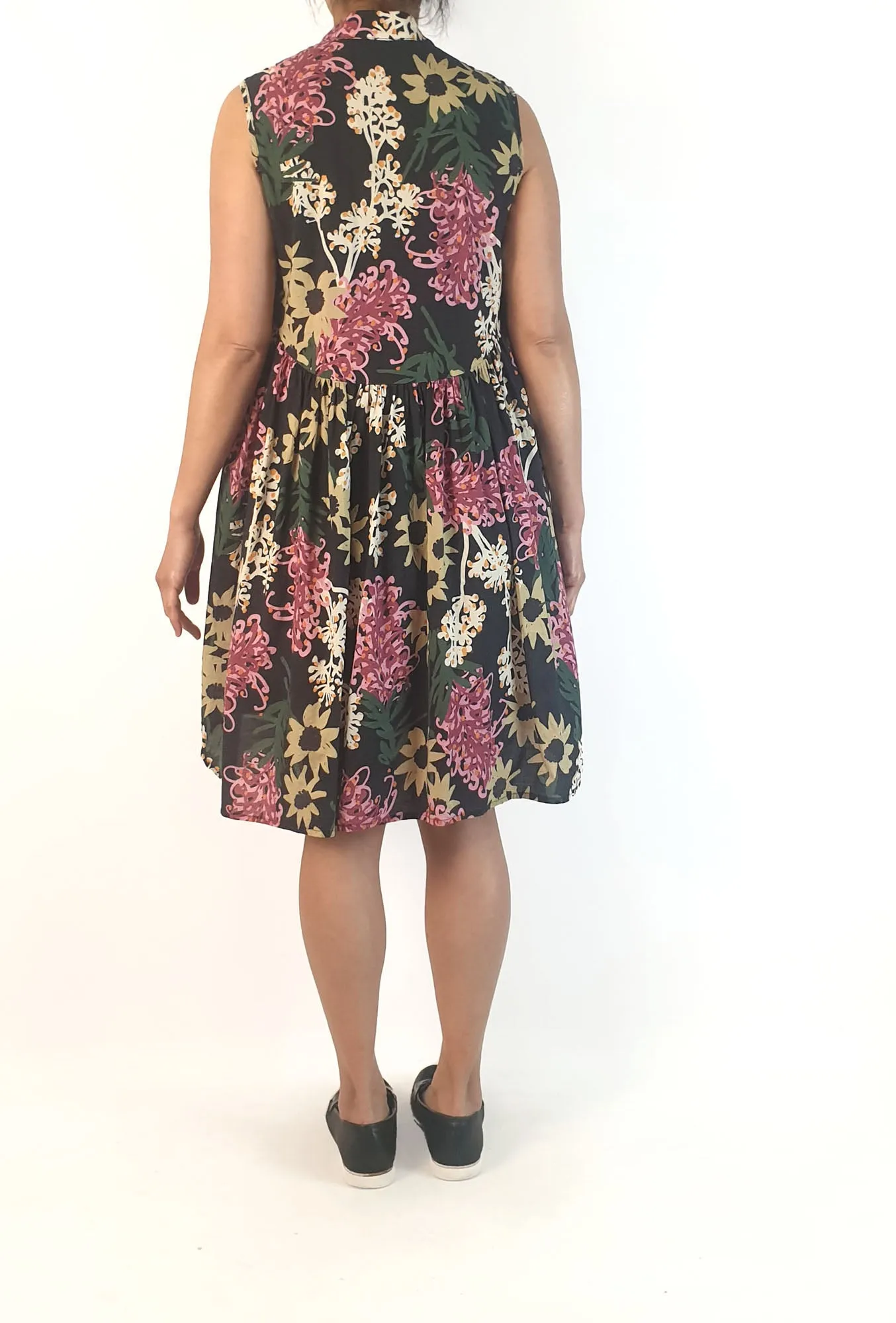 Obus cotton floral print dress size 1, fits 8 and 10