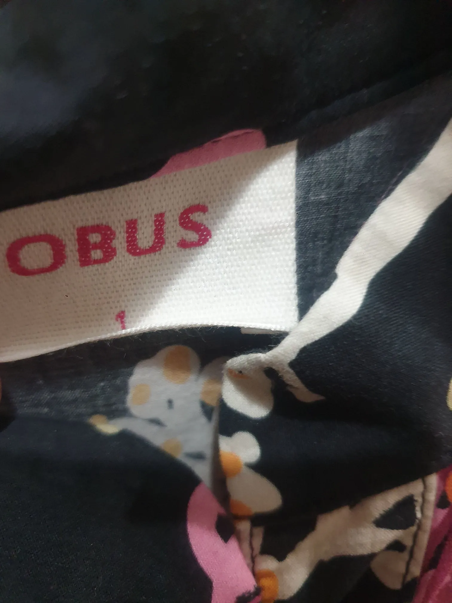 Obus cotton floral print dress size 1, fits 8 and 10