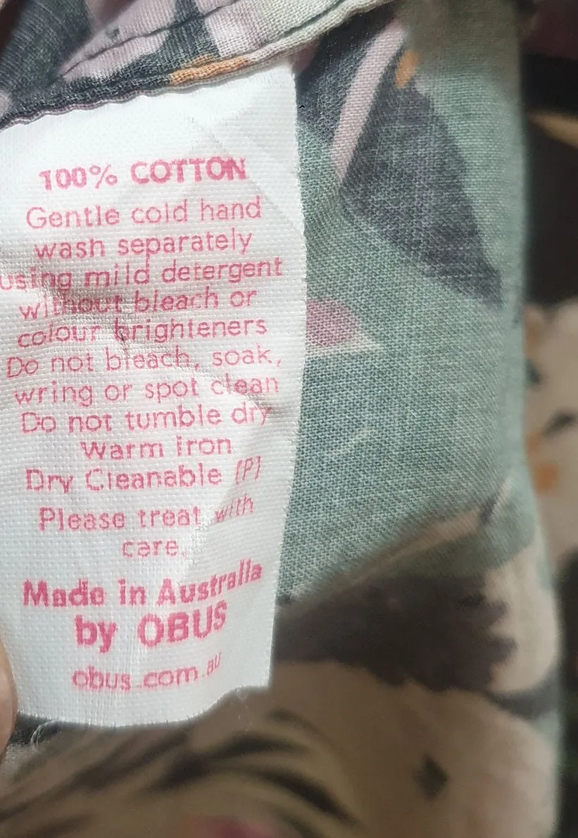 Obus cotton floral print dress size 1, fits 8 and 10