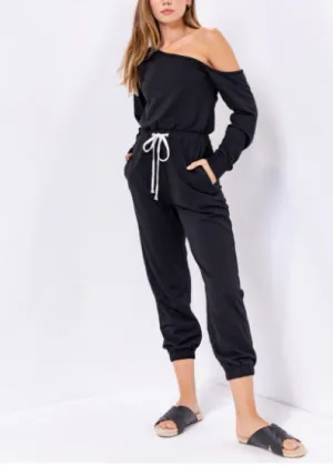 Off One Shoulder Jumpsuit