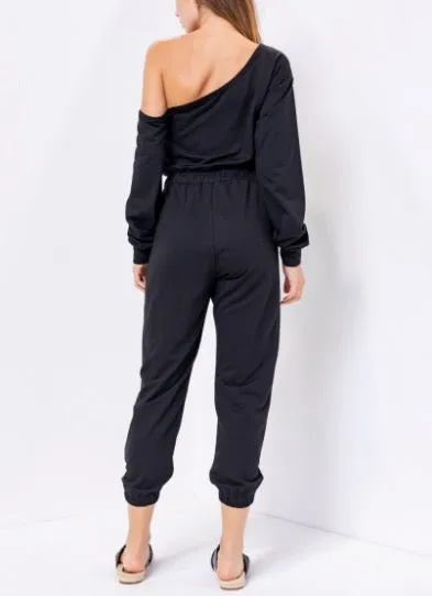 Off One Shoulder Jumpsuit