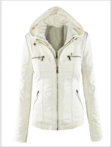 OHRYIYIE Plue Size 7XL Leather Jacket Women 2018 Autumn Winter Outerwear Coat Lady PU Leather Clothing Female Motorcycle Jackets