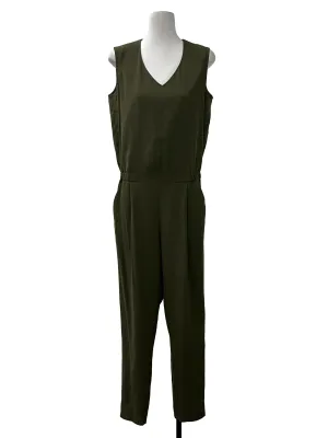 Olive Green Sleeveless Jumpsuit