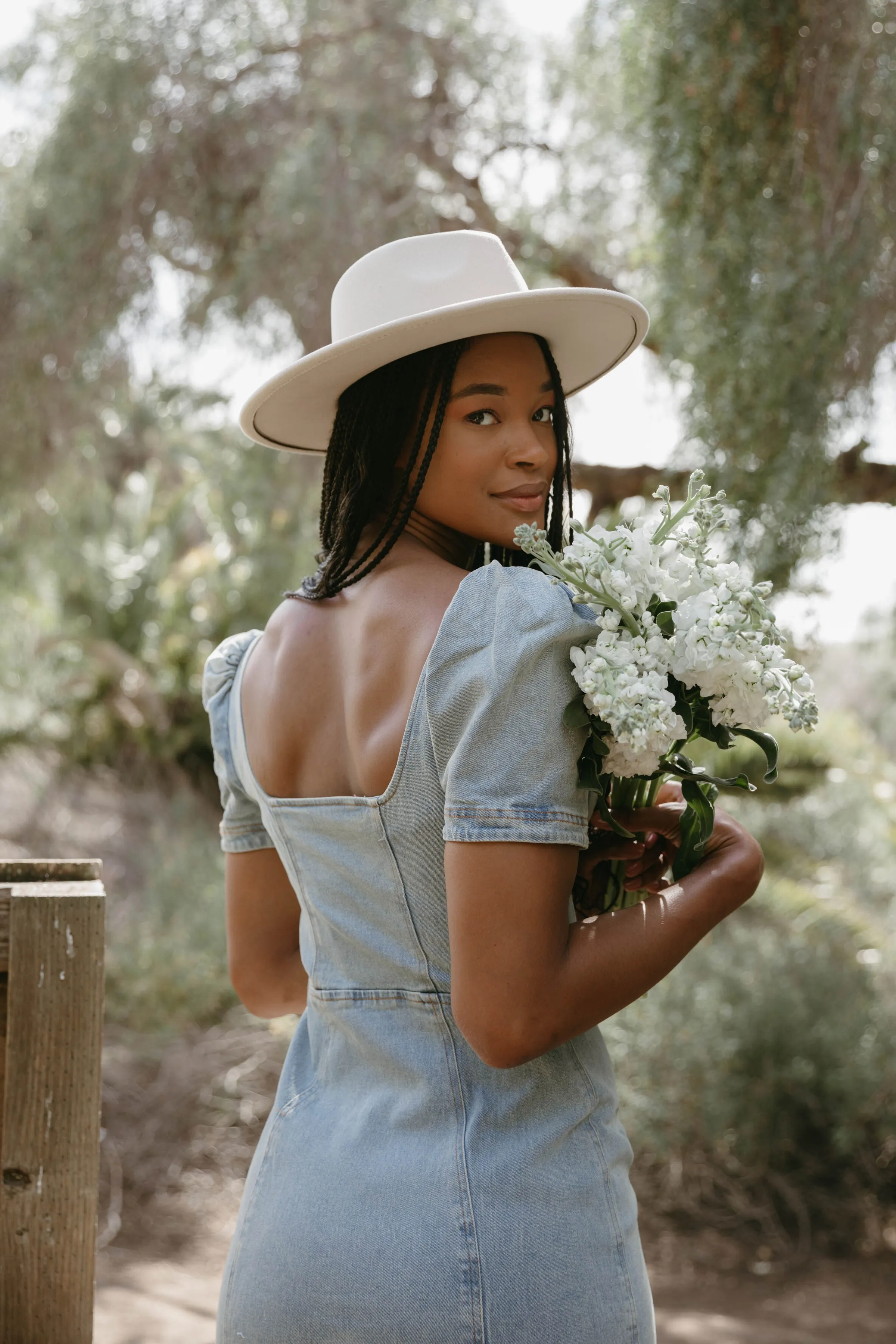 Opposites Attract Light Denim Mini Dress