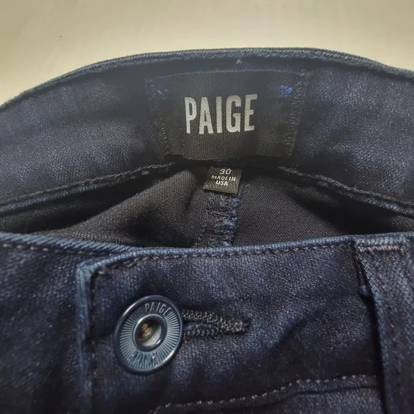 PAIGE Dark Blue Jeans