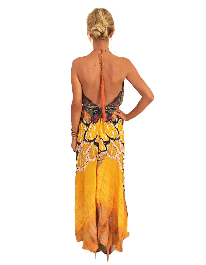 Parides Avatar 3-Way Style Dress in Papaya