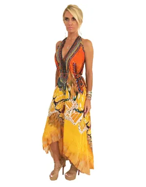 Parides Avatar 3-Way Style Dress in Papaya