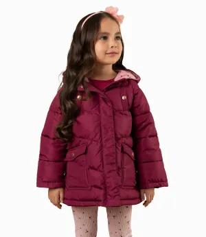 Parka Niña Flores
