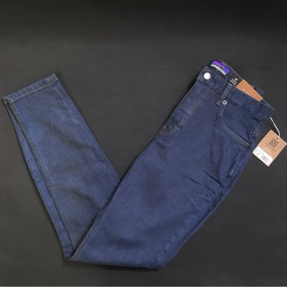 PATAGONIA Women's Organic Cotton Denim Slim Jeans Straight Leg 29 x 29 sz. 8