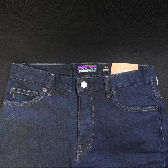 PATAGONIA Women's Organic Cotton Denim Slim Jeans Straight Leg 29 x 29 sz. 8