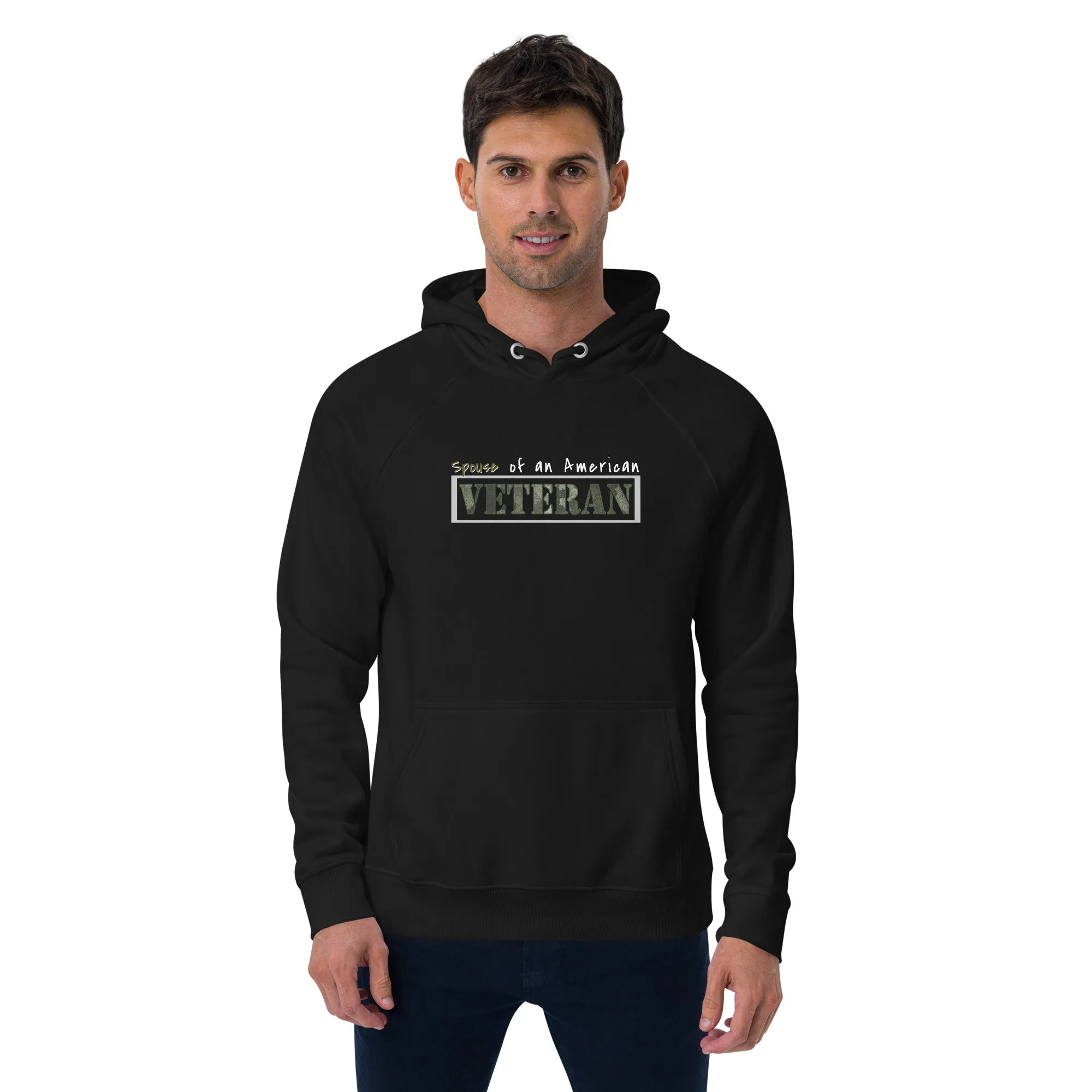 Patriot Veteran Camo Spouse Unisex Eco Hoodie