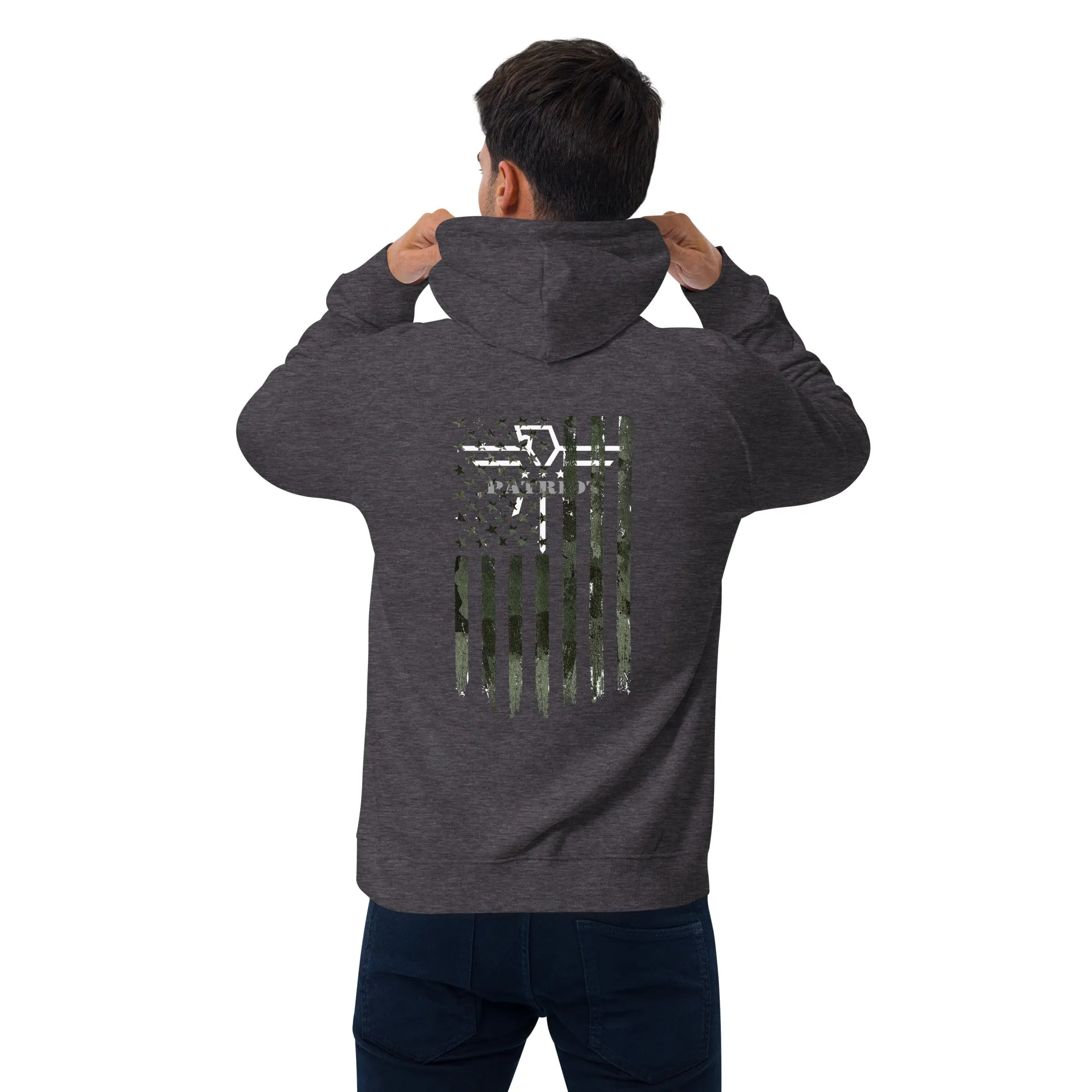 Patriot Veteran Camo Spouse Unisex Eco Hoodie