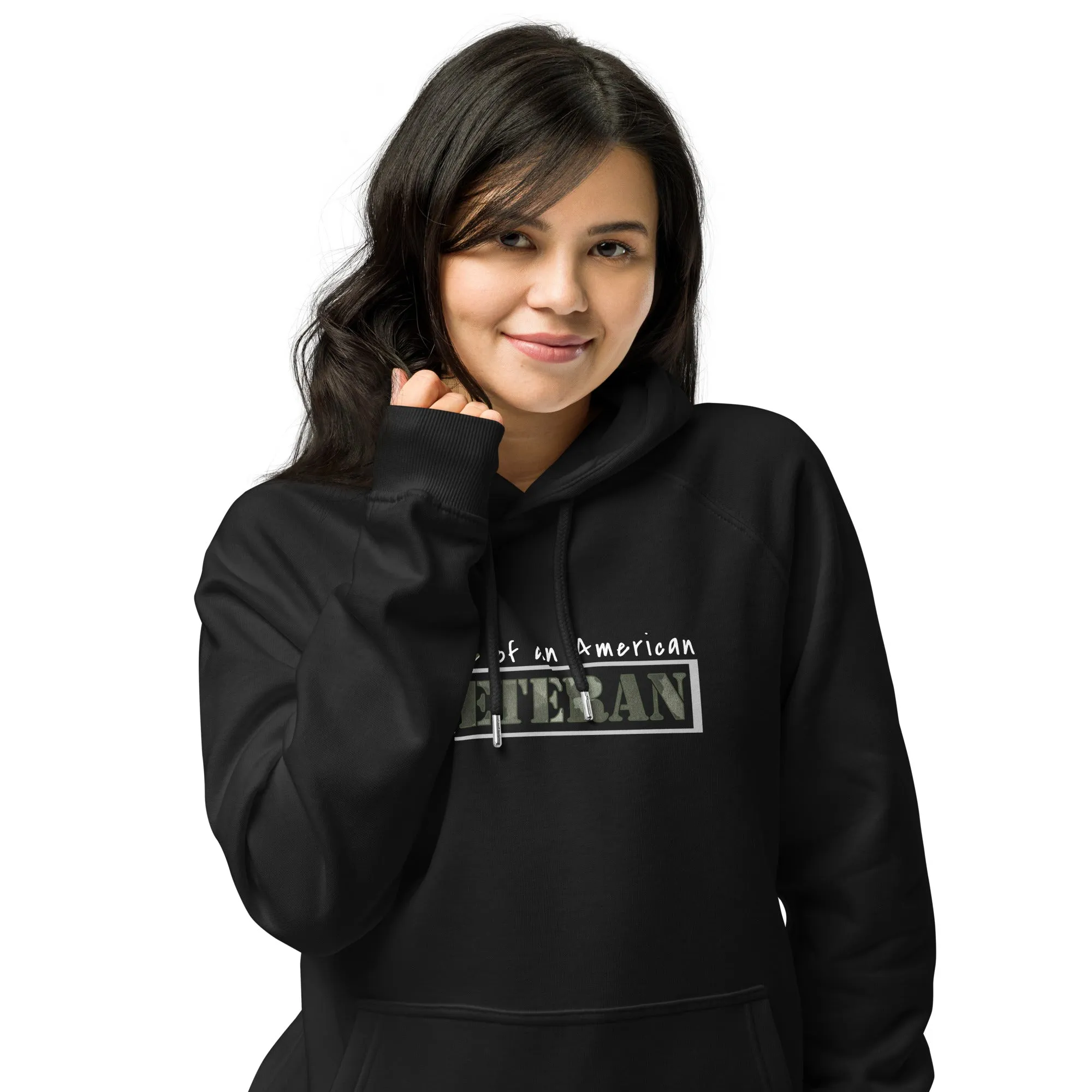 Patriot Veteran Camo Spouse Unisex Eco Hoodie