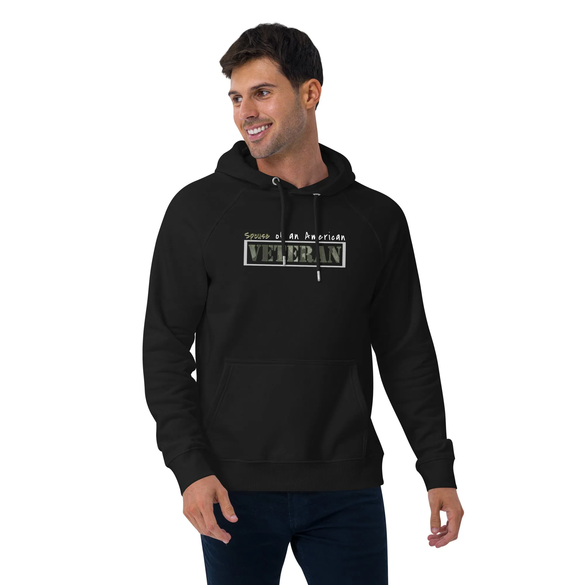 Patriot Veteran Camo Spouse Unisex Eco Hoodie