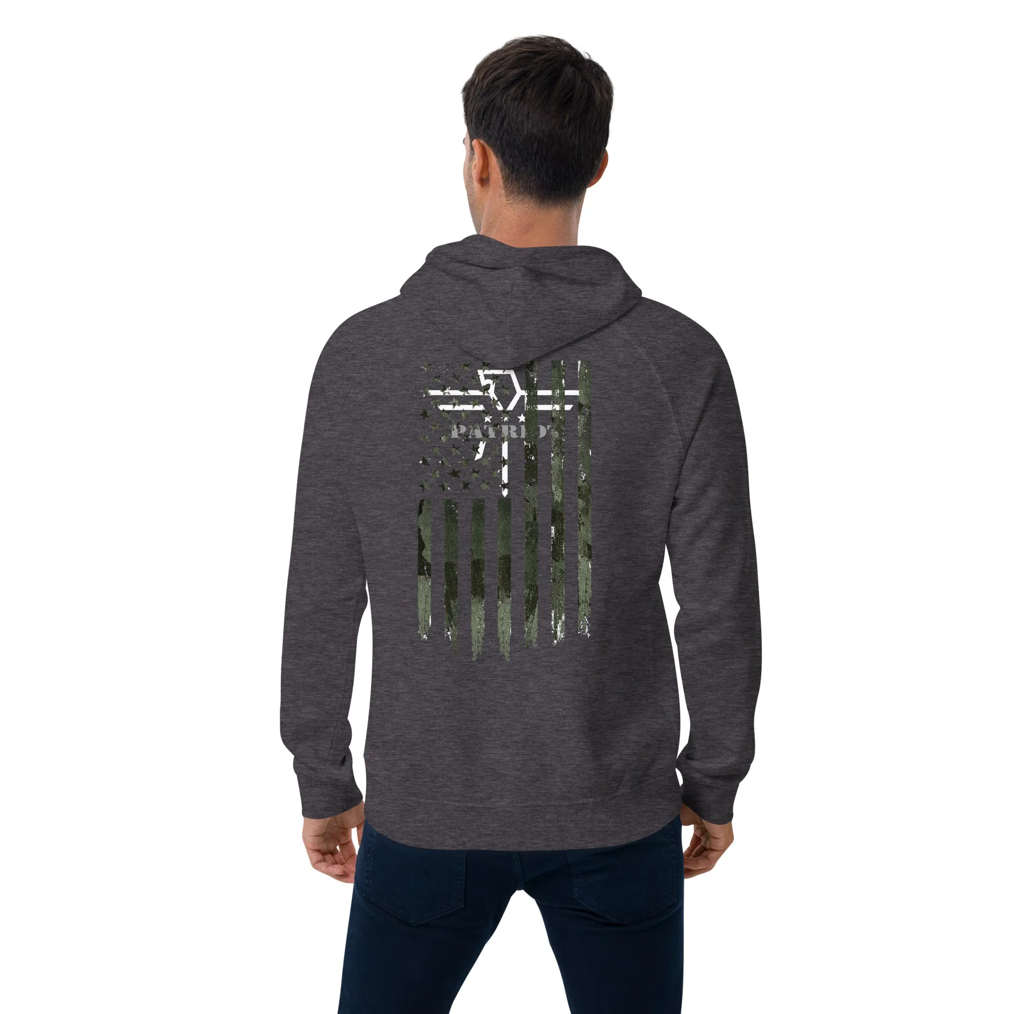 Patriot Veteran Camo Spouse Unisex Eco Hoodie