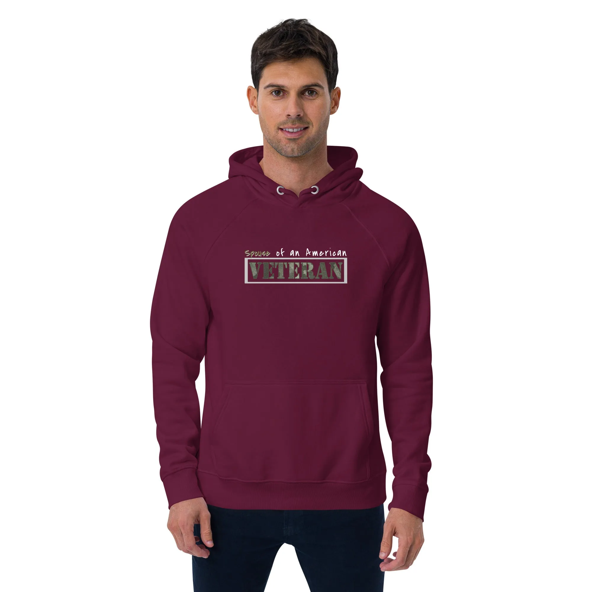 Patriot Veteran Camo Spouse Unisex Eco Hoodie