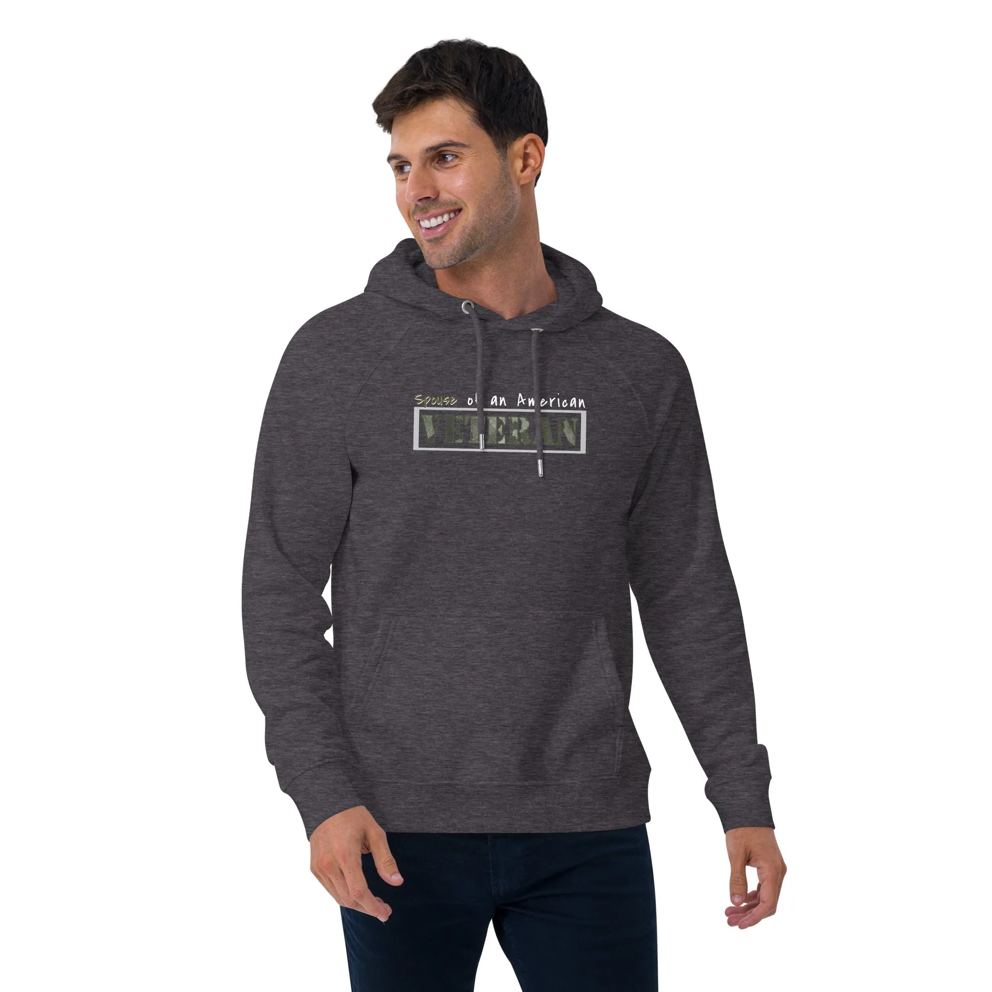 Patriot Veteran Camo Spouse Unisex Eco Hoodie