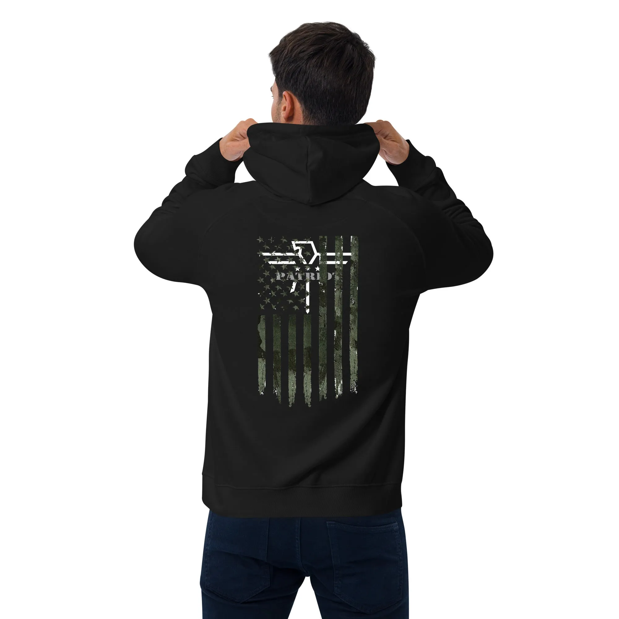 Patriot Veteran Camo Spouse Unisex Eco Hoodie