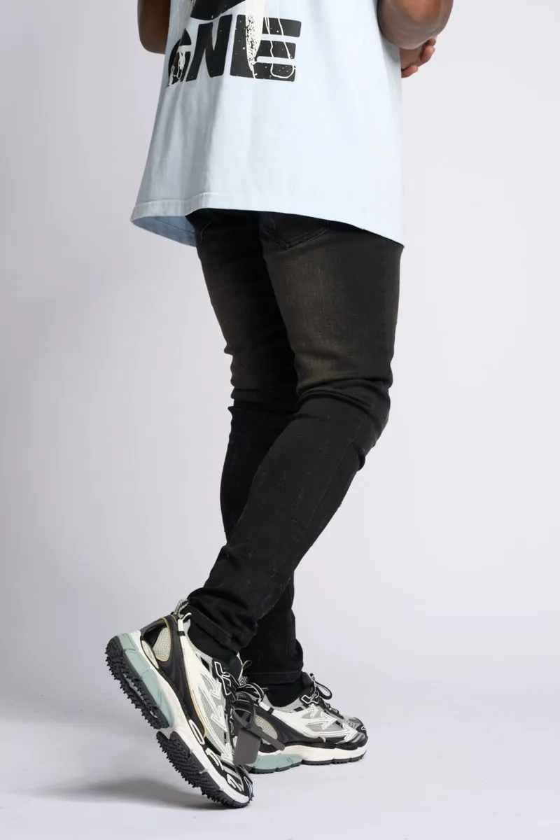 PHEELINGS SURVIVED SKINNY DENIM (Jet Black)
