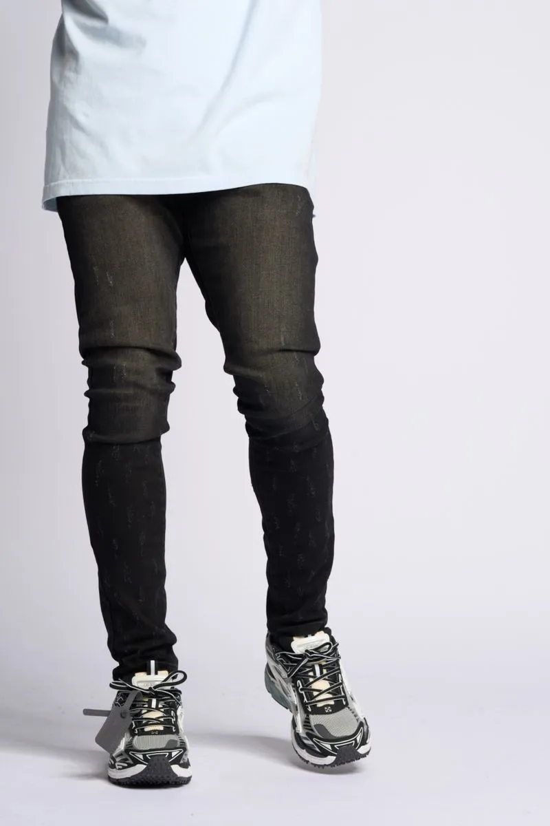 PHEELINGS SURVIVED SKINNY DENIM (Jet Black)