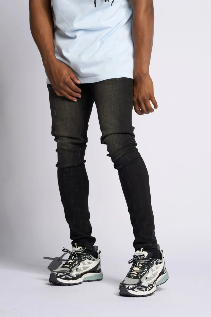 PHEELINGS SURVIVED SKINNY DENIM (Jet Black)