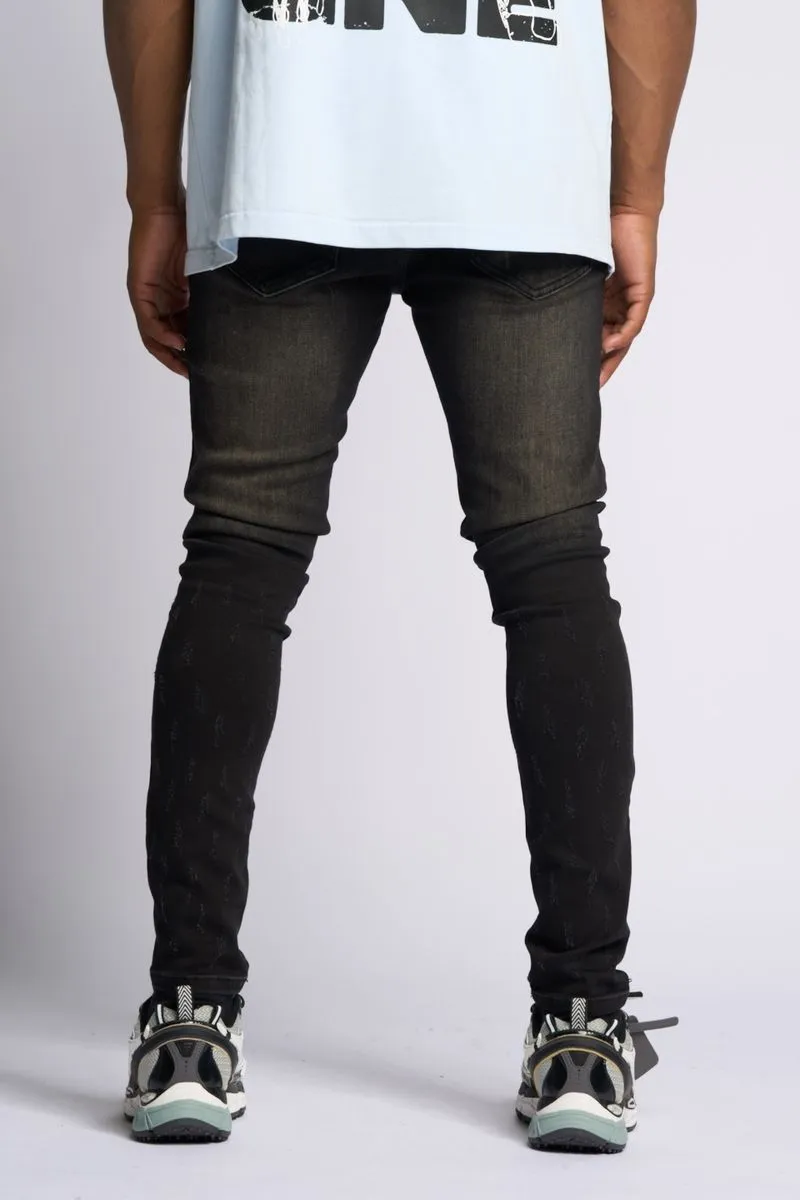 PHEELINGS SURVIVED SKINNY DENIM (Jet Black)