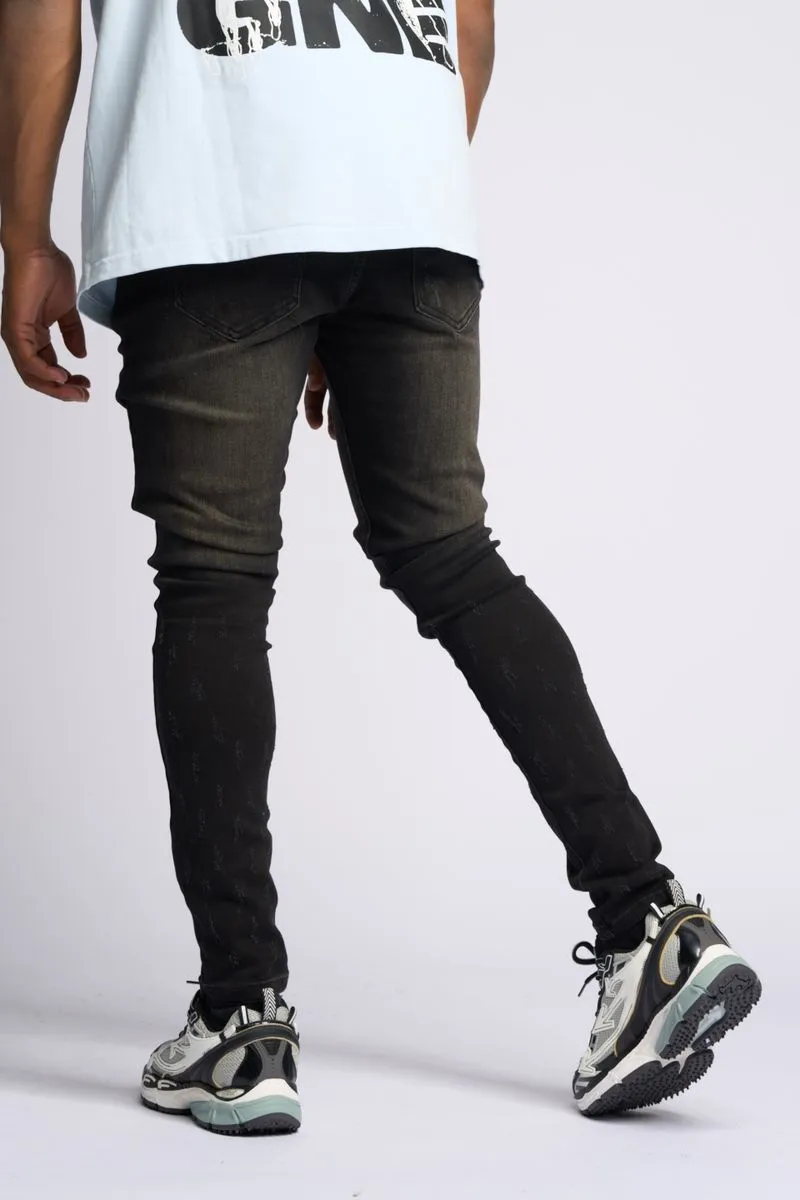 PHEELINGS SURVIVED SKINNY DENIM (Jet Black)