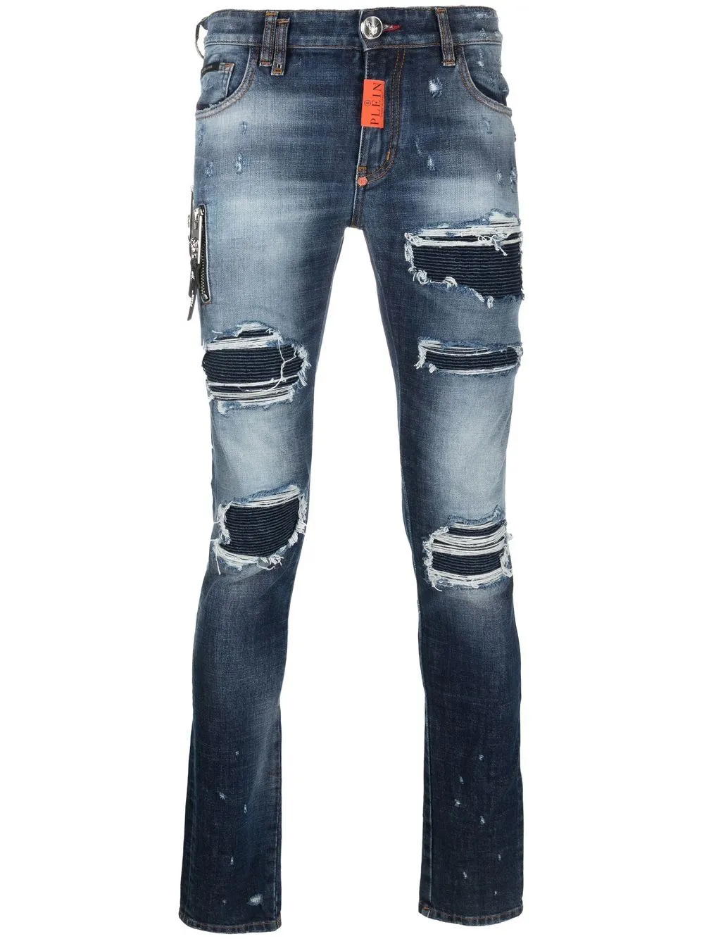 Philipp Plein Rock Star distressed jeans