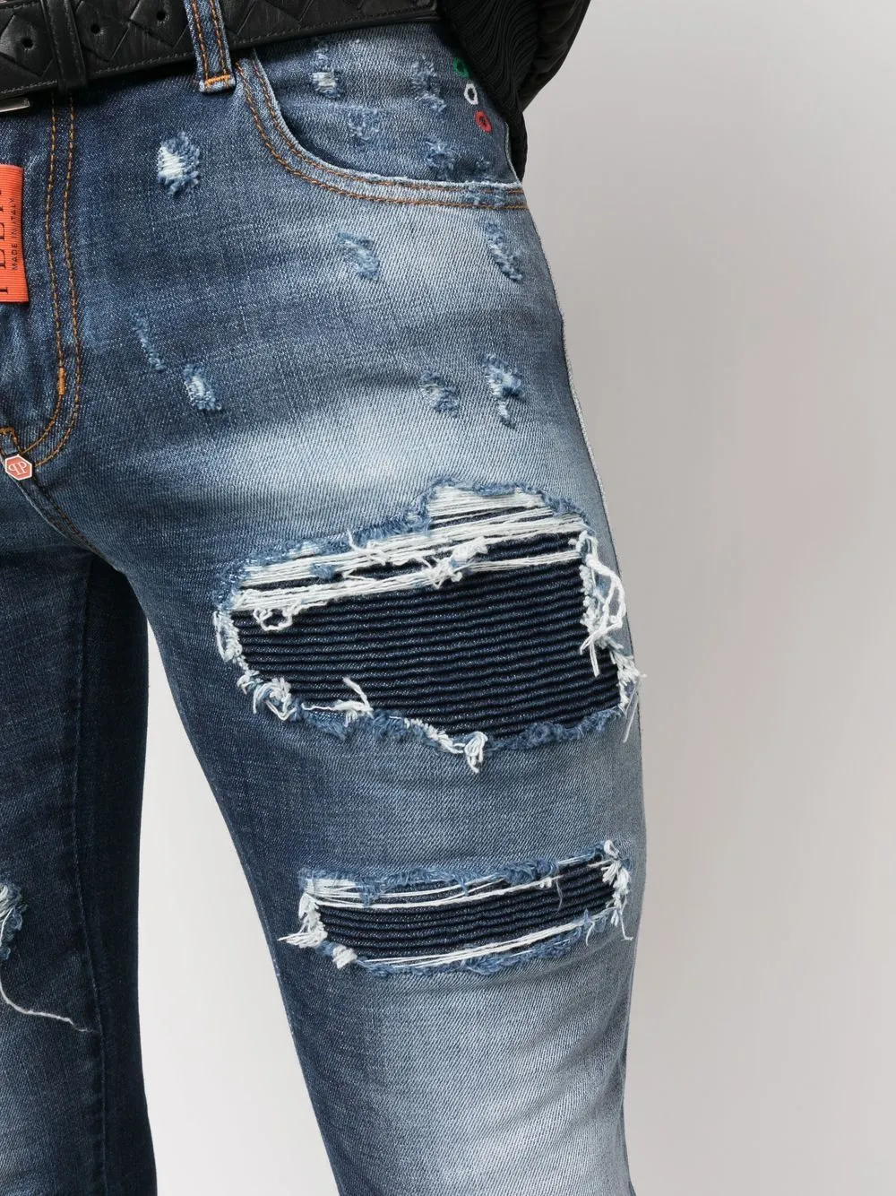 Philipp Plein Rock Star distressed jeans