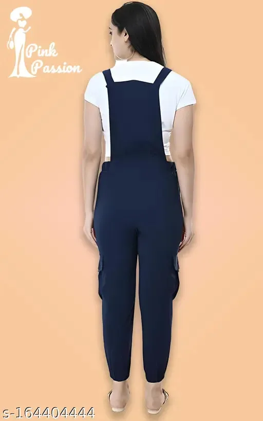 Pink Passion Stylish Graceful Classy Elegant Fancy Women Trending Stylish Latest Fashionable Full Length Striped Fabulous Navy Jumpsuits S28 M30 L32  XL34