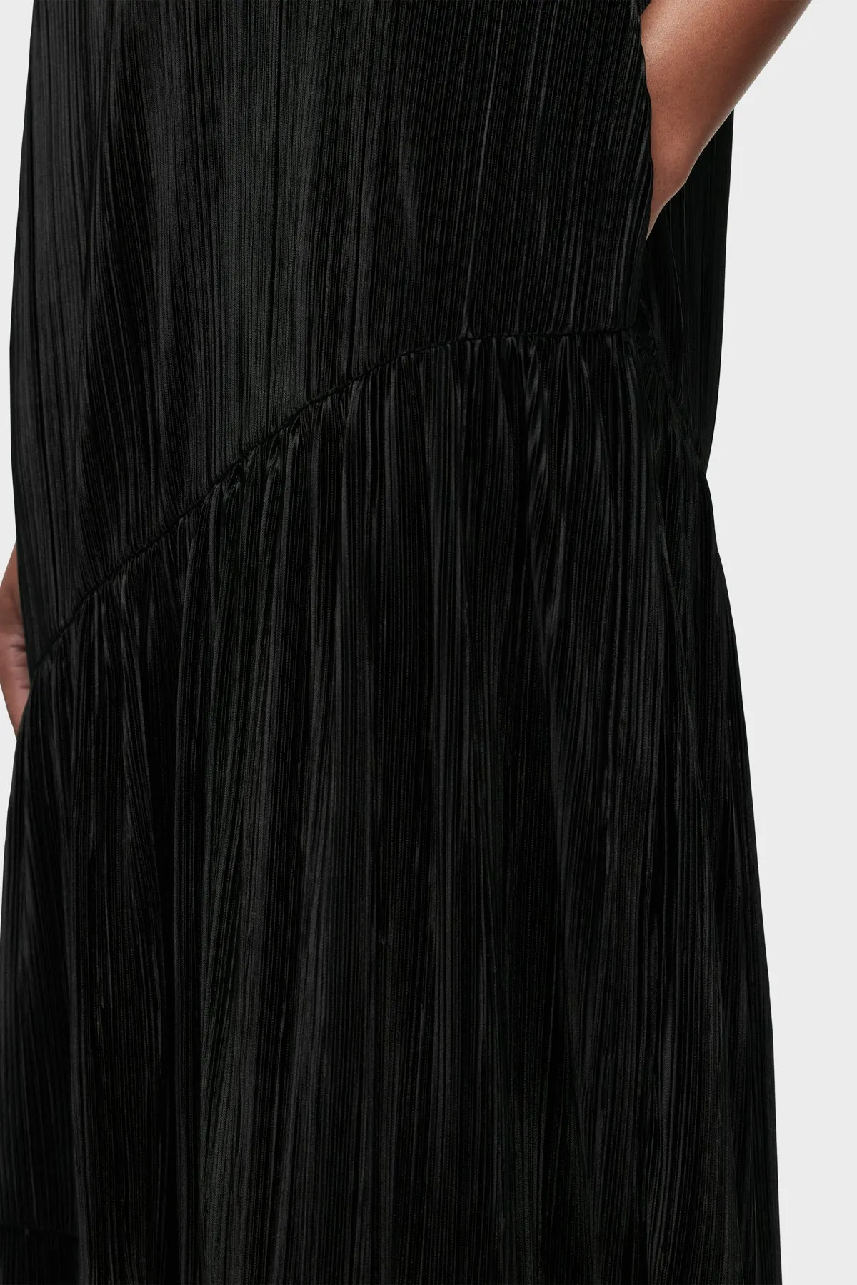 Plisse Tiered Dress