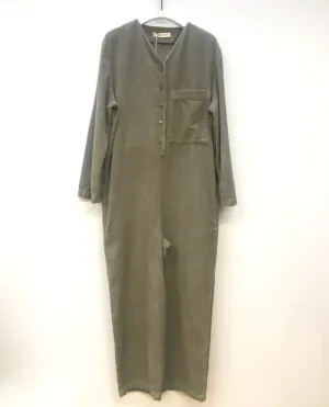 Portia Jumpsuit organic cotton cord in lichen