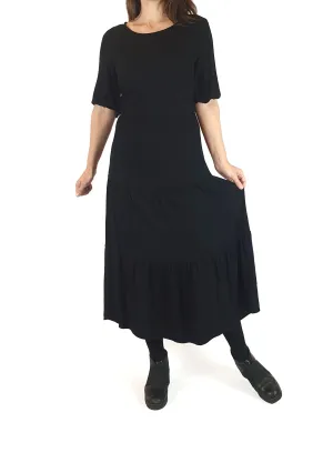 Princess Highway black tiered maxi dress size 8