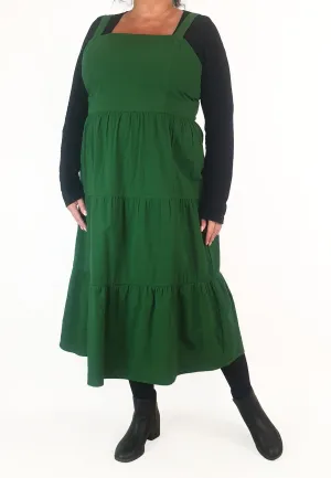 Princess Highway green tiered maxi dress size 18