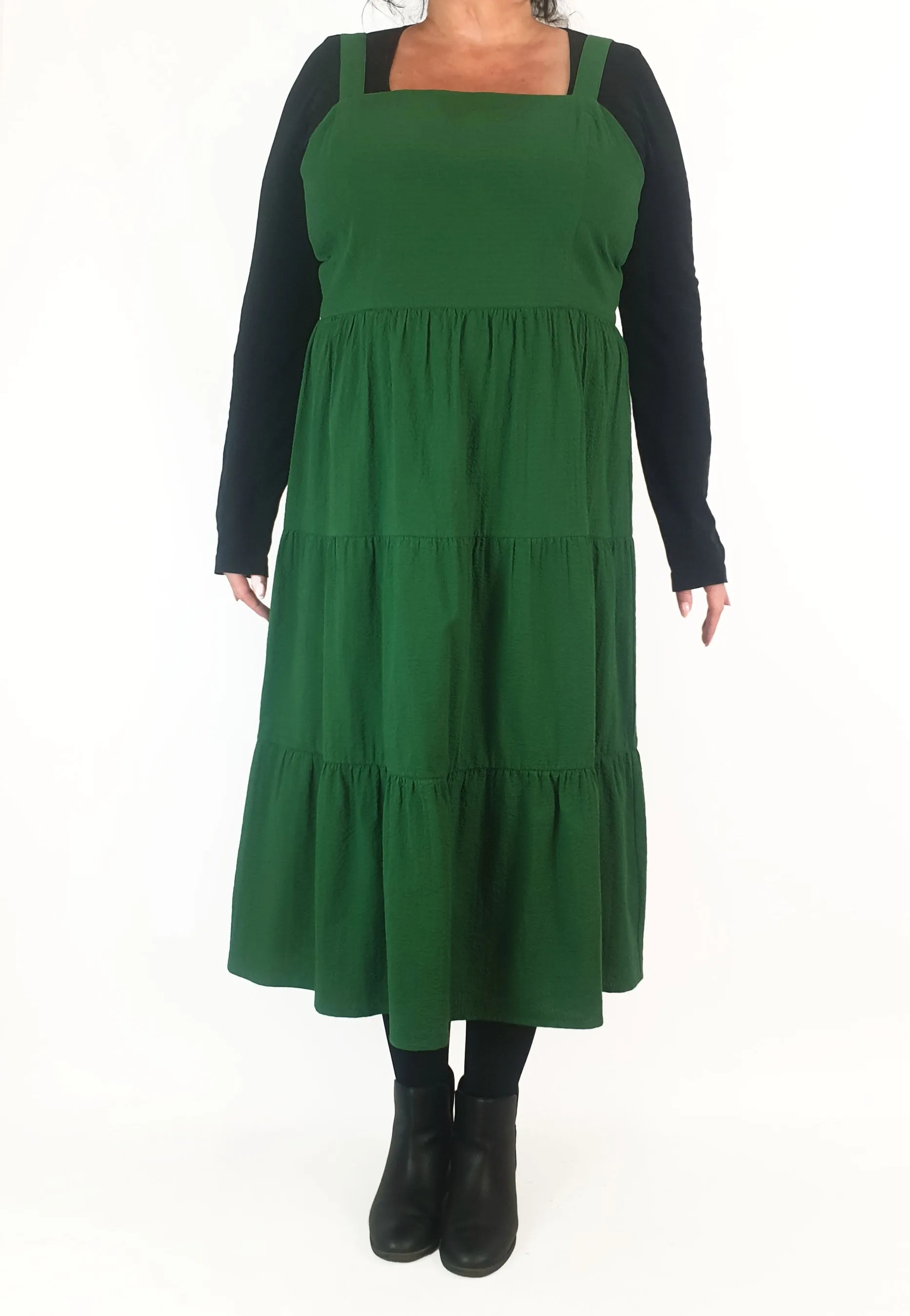 Princess Highway green tiered maxi dress size 18