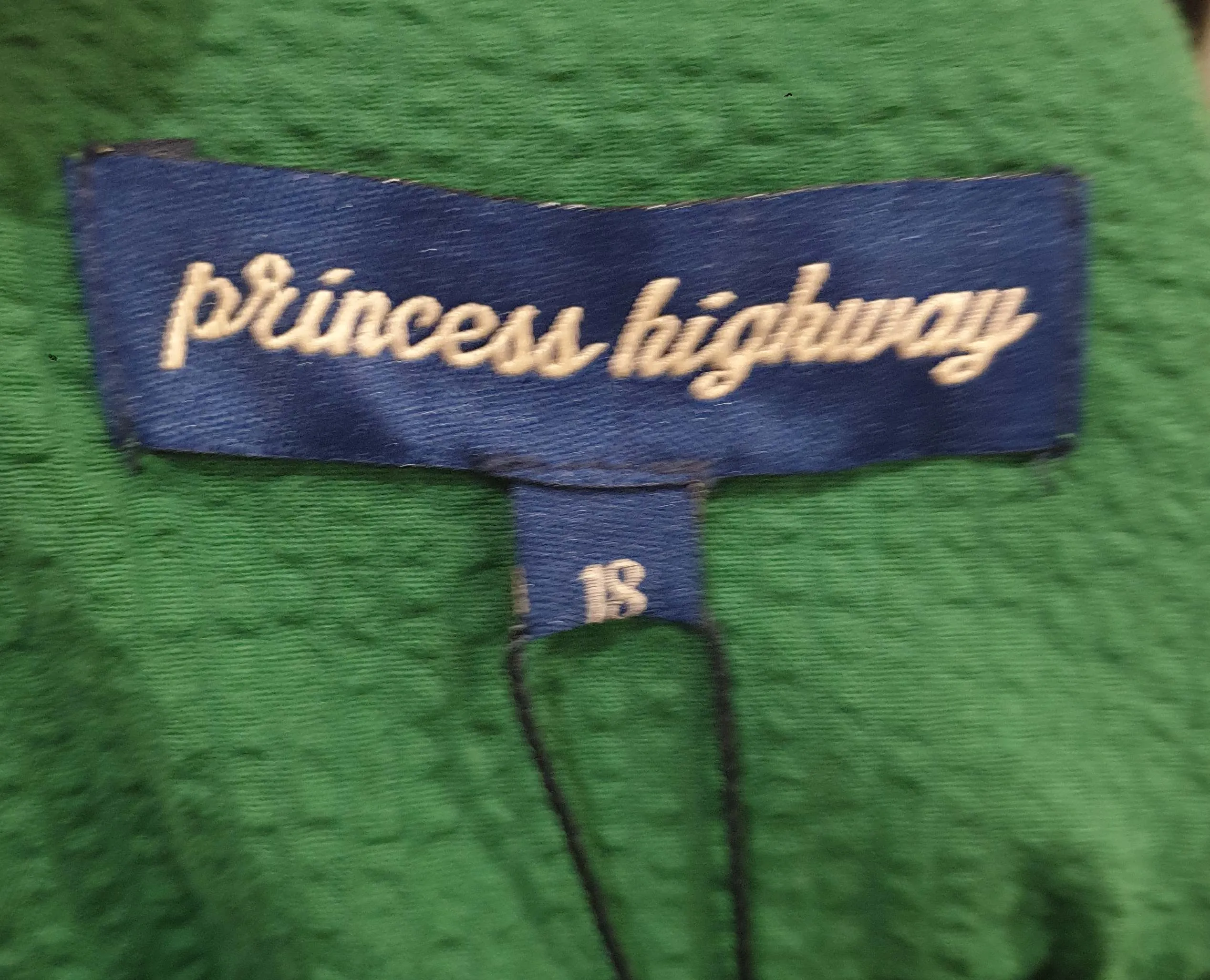 Princess Highway green tiered maxi dress size 18
