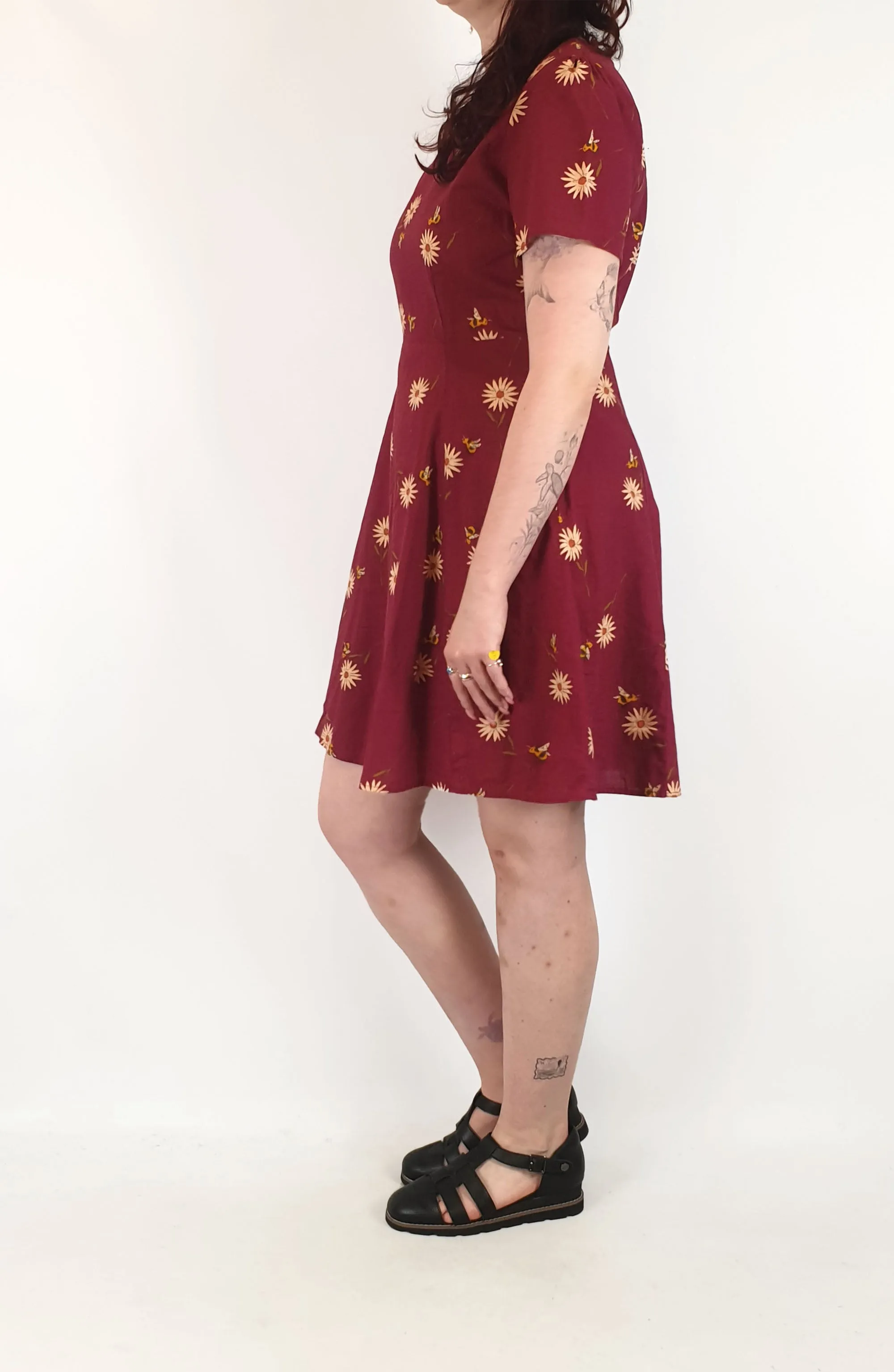 Princess Highway red floral cotton dress size 12