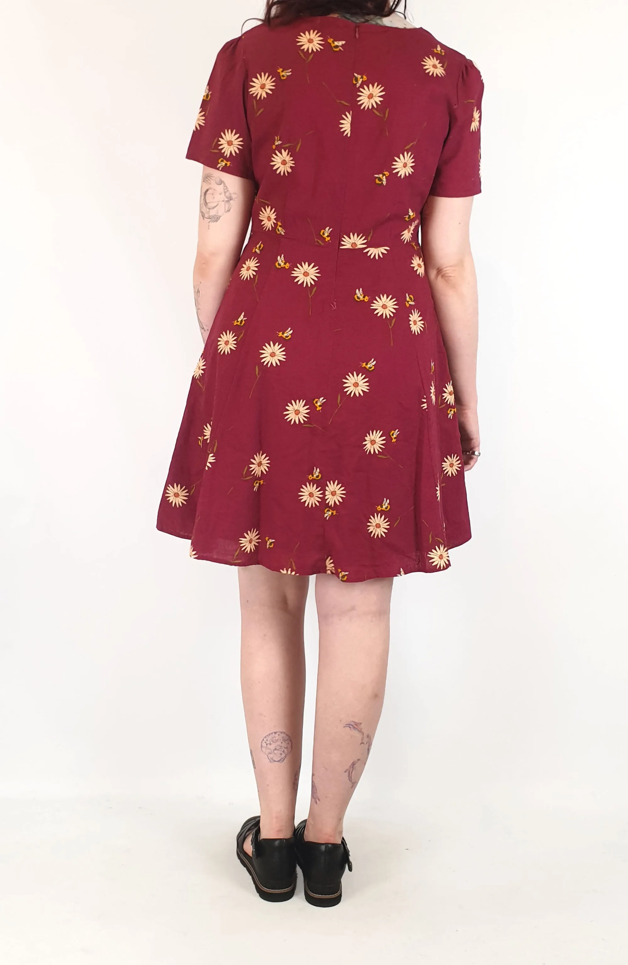 Princess Highway red floral cotton dress size 12