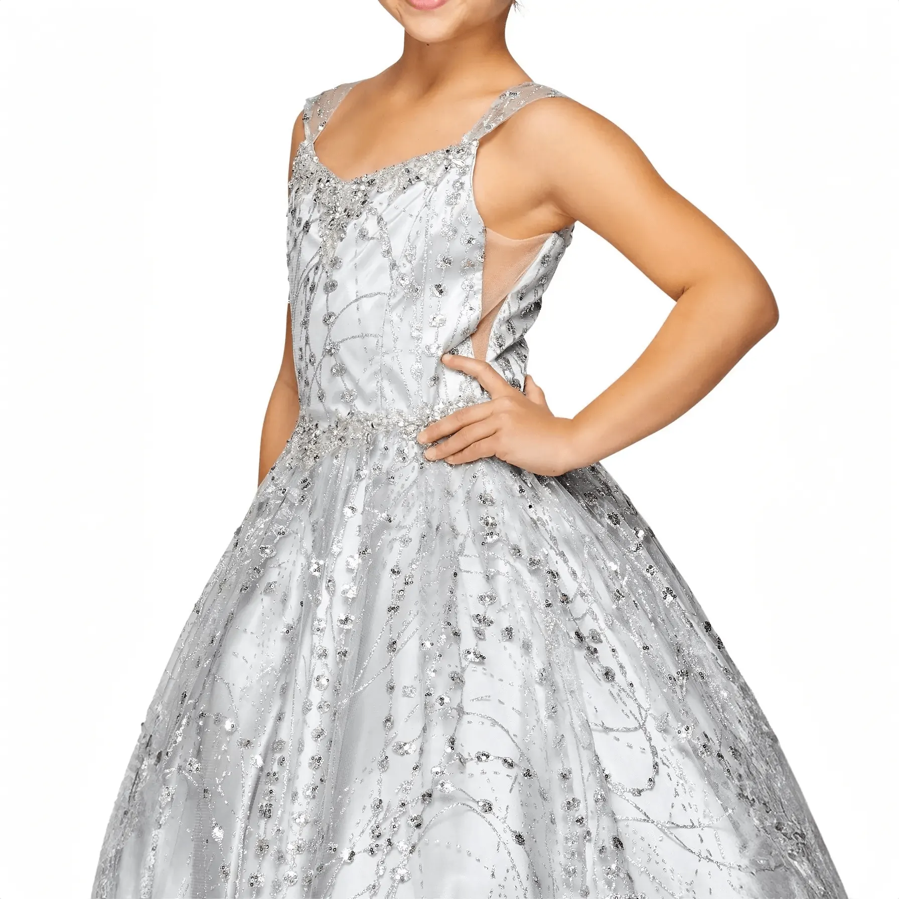 Princess Lorena Gown - Silver