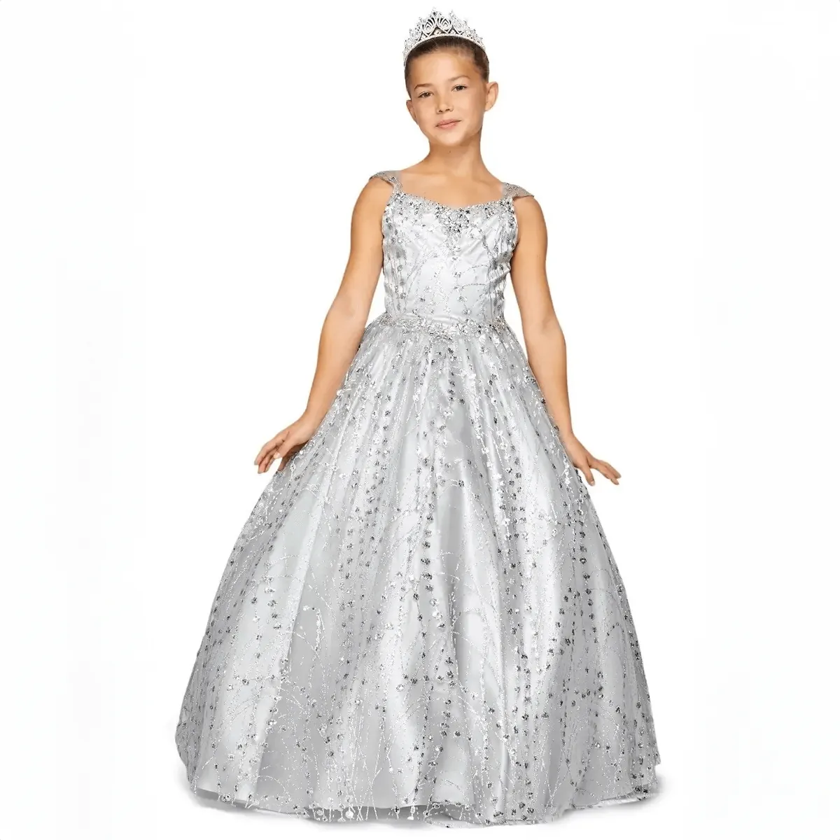 Princess Lorena Gown - Silver