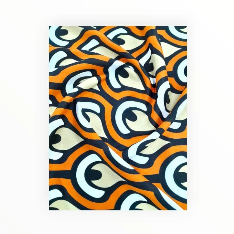 Printed Mini Matt Ethnic Prints Design 21 Collection 140 cm
