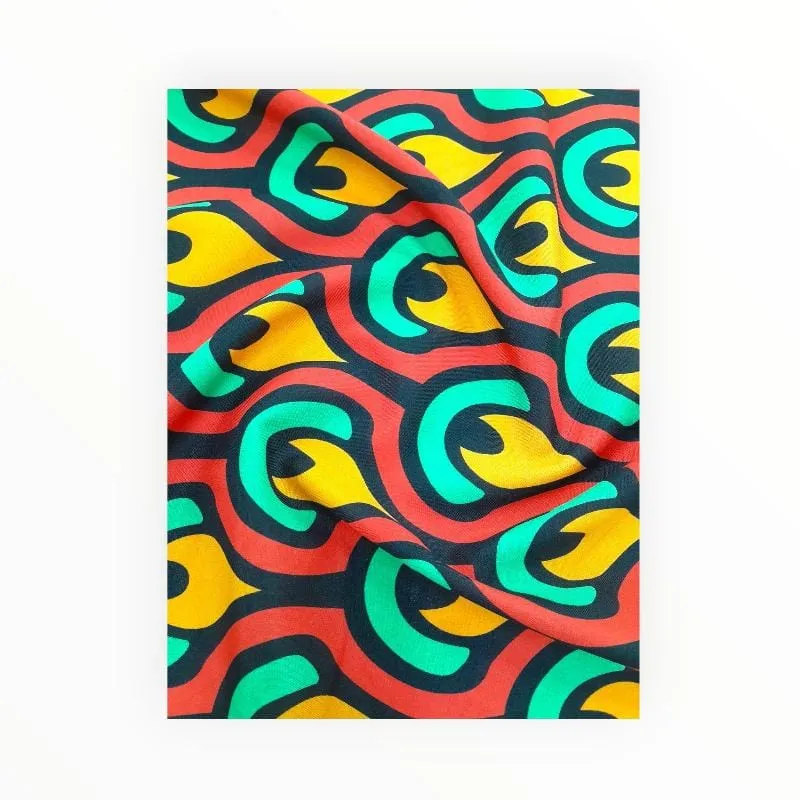Printed Mini Matt Ethnic Prints Design 21 Collection 140 cm