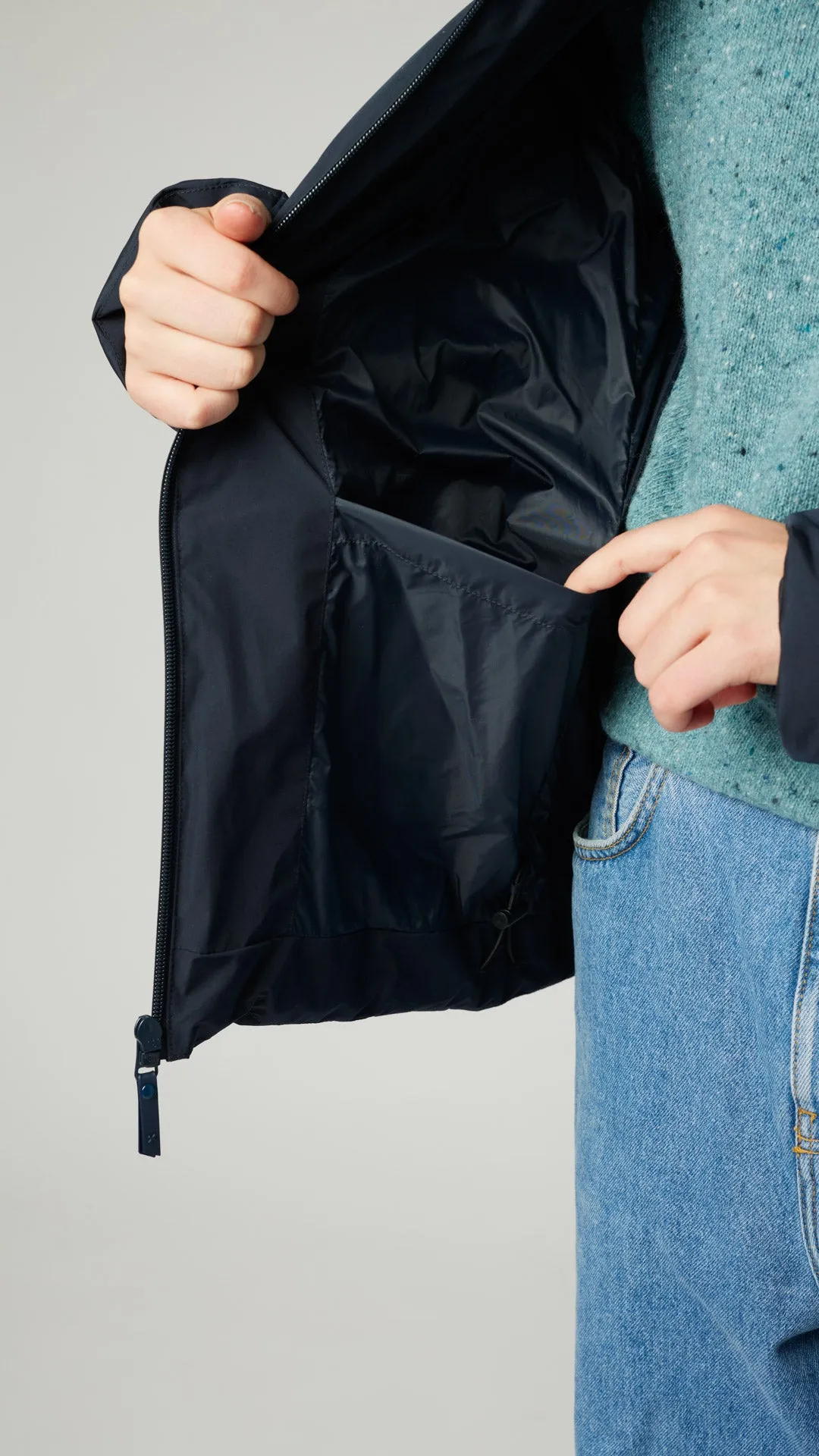 PUFFER PARKA NEST AZUL MARINO
