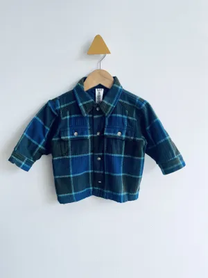 Quilt Lined Plaid Jacket // 6-12M