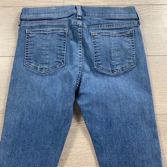 Rag &amp; Bone Ankle Skinny Jeans in Lucky Rouge