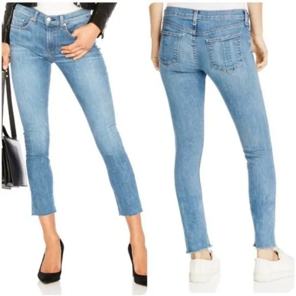 Rag &amp; Bone Ankle Skinny Jeans in Lucky Rouge